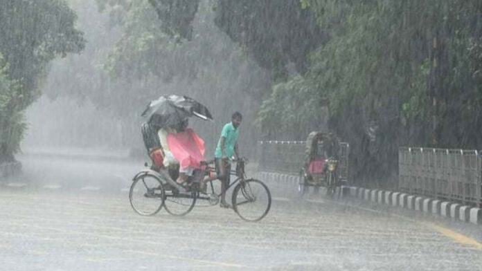 সন্ধ্যার মধ্যে ৬০ কিমি বেগে ছয় অঞ্চলে বজ্রসহ বৃষ্টির আভাস