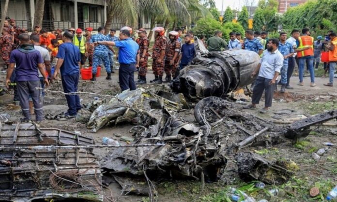উত্তরায় বিমান দুর্ঘটনা : পালিত হচ্ছে রাষ্ট্রীয় শোক
