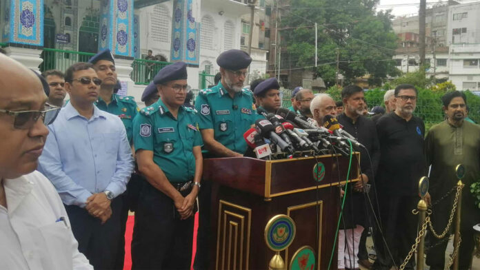 তাজিয়া মিছিলে নিরাপত্তায় নিজস্ব কর্মী ও জেনারেটর রাখার পরামর্শ ডিএমপির